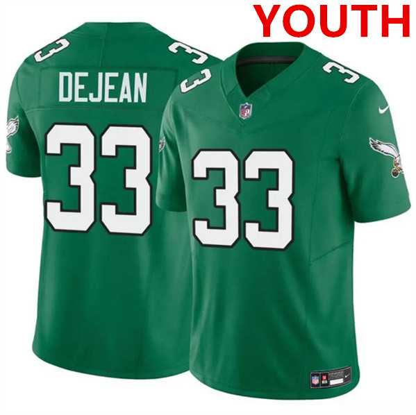 Youth Philadelphia Eagles #33 Cooper DeJean Green 2024 Draft F.U.S.E. Vapor Untouchable Throwback Limited Stitched Jersey,We sell and wholesale Youth Philadelphia Eagles #33 Cooper DeJean Green 2024 Draft F.U.S.E. Vapor Untouchable Throwback Limited Stitched Jersey on line form chian!